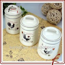 Cheap Ceramic Porcelain Candy Cream hermetically sealed jar